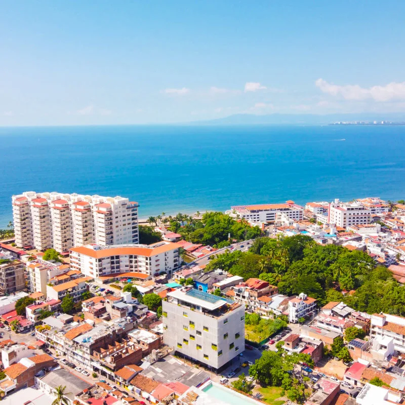 Amazing view of the city of Puerto Vallarta