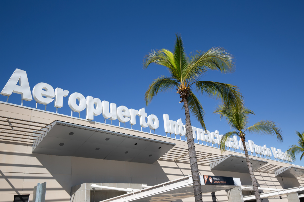 View of Puerto Vallarta Airport Sign