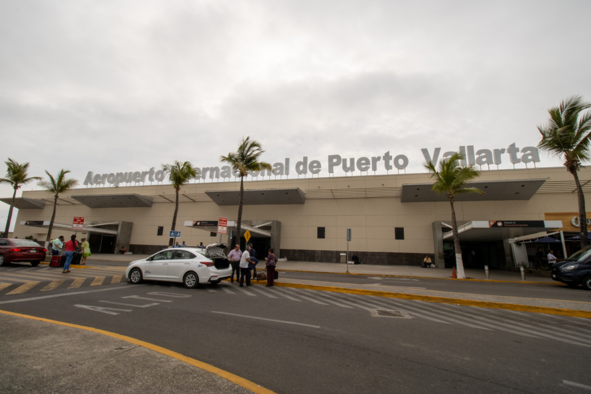 Puerto Vallarta airport on a cloudy day