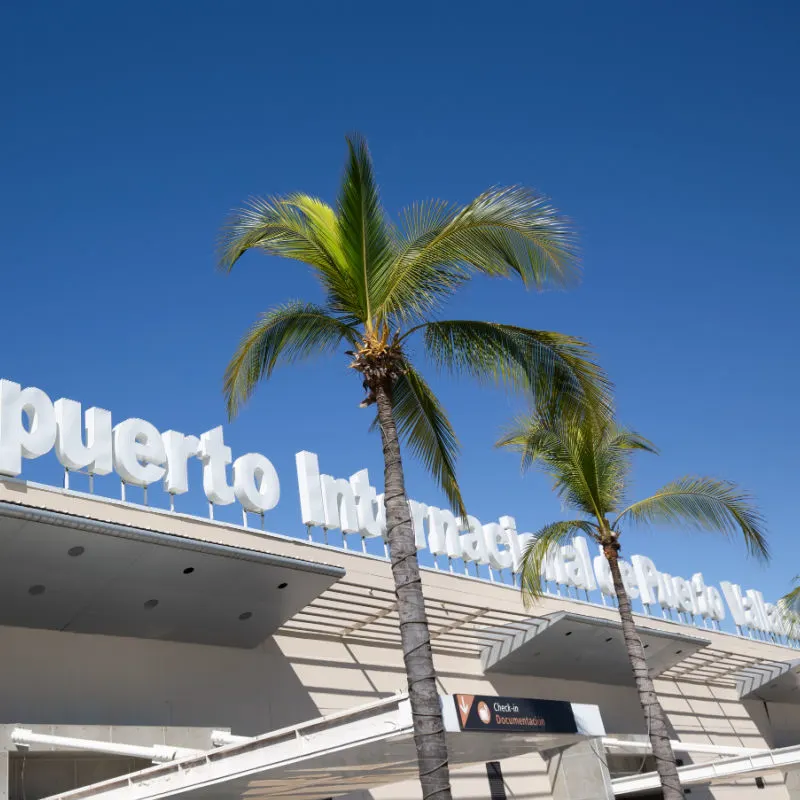 View of Puerto Vallarta Airport Sign