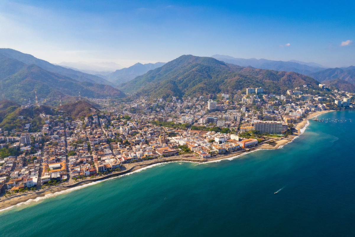 The best view of the Puerto Vallarta in the morning copy