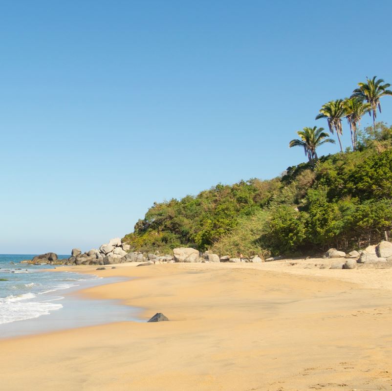 secluded beach in nayarit